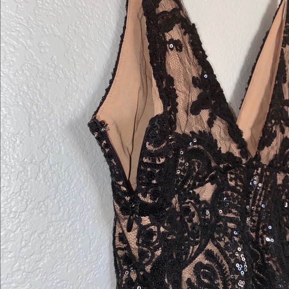 Free People Formal Sequin Lace Mini Dress - Picture 8 of 8